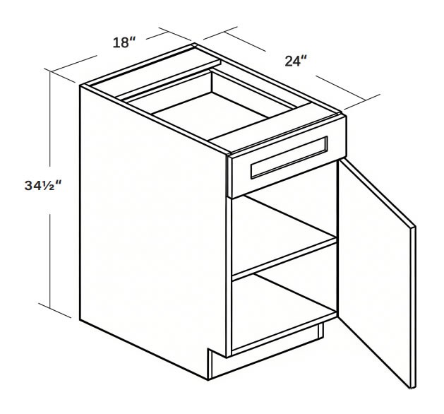 Base Cabinet B18 SKU 011730130 product view 6